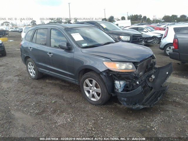 5NMSH13E59H230466 - 2009 HYUNDAI SANTA FE SE/LIMITED BLUE photo 1