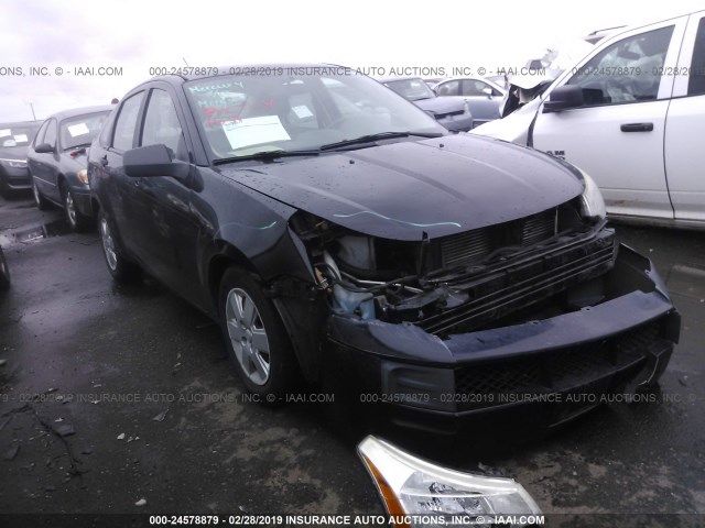 1FAHP34N18W116666 - 2008 FORD FOCUS S/SE BLACK photo 1