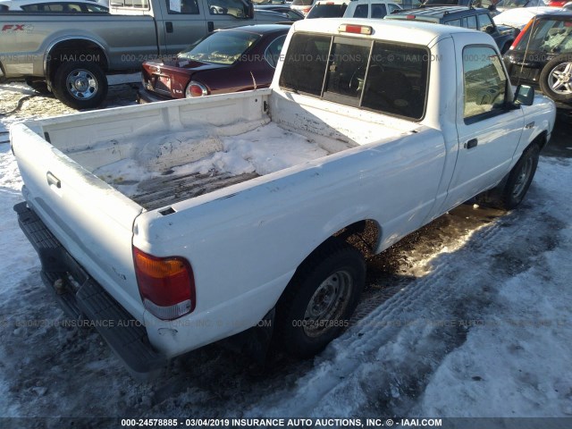 1FTYR10C0XUA63367 - 1999 FORD RANGER WHITE photo 4