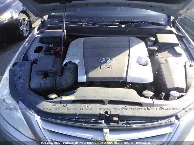 KMHGC4DE7BU118492 - 2011 HYUNDAI GENESIS 3.8L GRAY photo 10