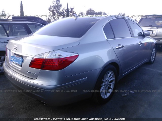 KMHGC4DE7BU118492 - 2011 HYUNDAI GENESIS 3.8L GRAY photo 4