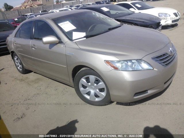 4T1BB46K39U109475 - 2009 TOYOTA CAMRY HYBRID TAN photo 1