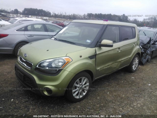 KNDJT2A63C7466351 - 2012 KIA SOUL +/!/SPORT GREEN photo 2