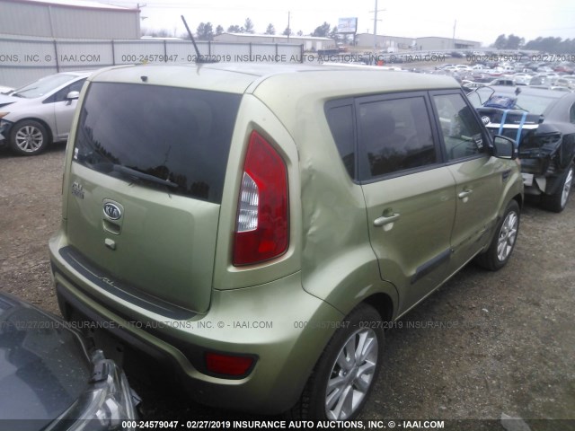 KNDJT2A63C7466351 - 2012 KIA SOUL +/!/SPORT GREEN photo 4