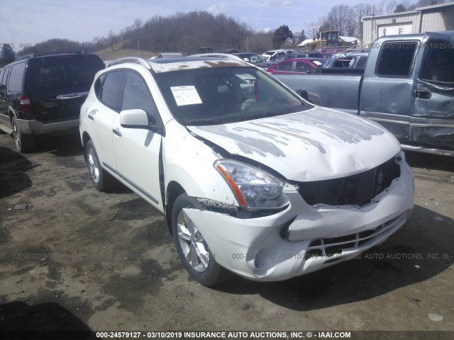 JN8AS5MV7DW637007 - 2013 NISSAN ROGUE S/SV WHITE photo 1