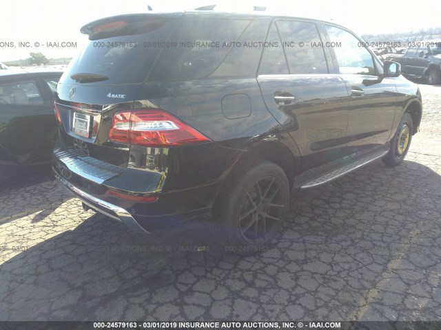 4JGDA5GB1FA512268 - 2015 MERCEDES-BENZ ML 400 4MATIC BLACK photo 4