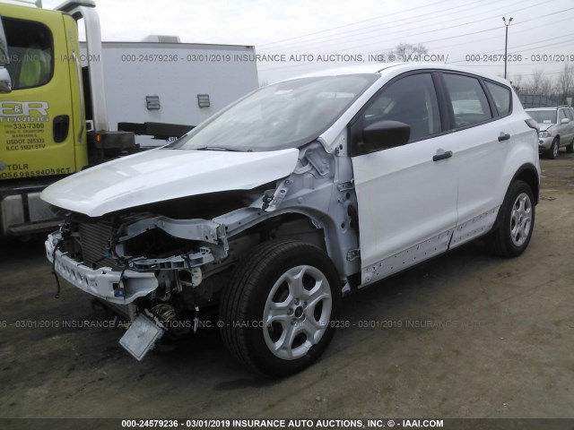 1FMCU0F74JUD01284 - 2018 FORD ESCAPE S WHITE photo 2