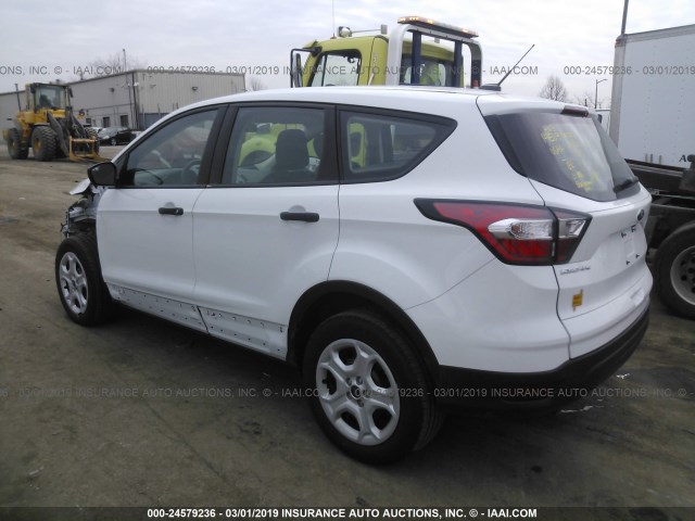 1FMCU0F74JUD01284 - 2018 FORD ESCAPE S WHITE photo 3