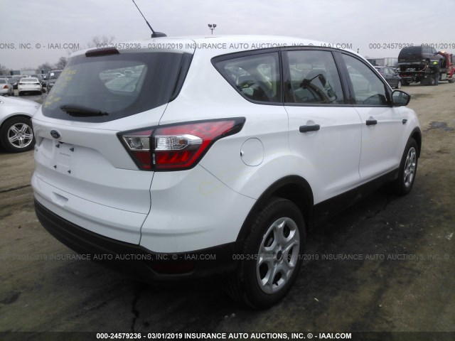 1FMCU0F74JUD01284 - 2018 FORD ESCAPE S WHITE photo 4