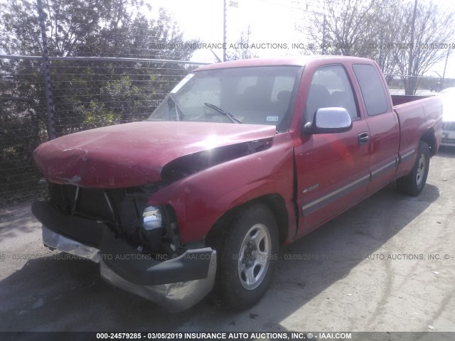 2GCEC19V911130298 - 2001 CHEVROLET SILVERADO C1500 RED photo 2