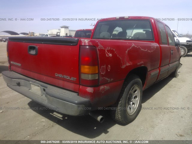 2GCEC19V911130298 - 2001 CHEVROLET SILVERADO C1500 RED photo 4