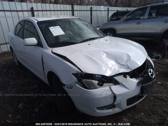 JM1BK12F971746042 - 2007 MAZDA 3 I WHITE photo 1