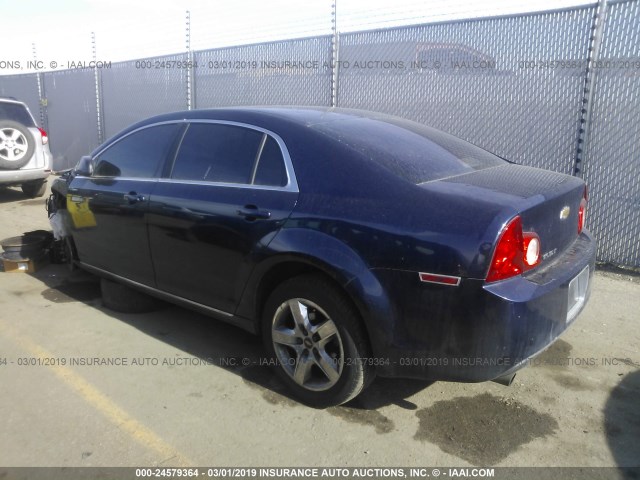 1G1ZC5EB9AF179913 - 2010 CHEVROLET MALIBU 1LT Dark Blue photo 3