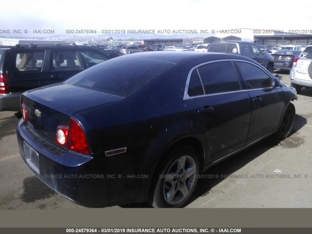1G1ZC5EB9AF179913 - 2010 CHEVROLET MALIBU 1LT Dark Blue photo 4