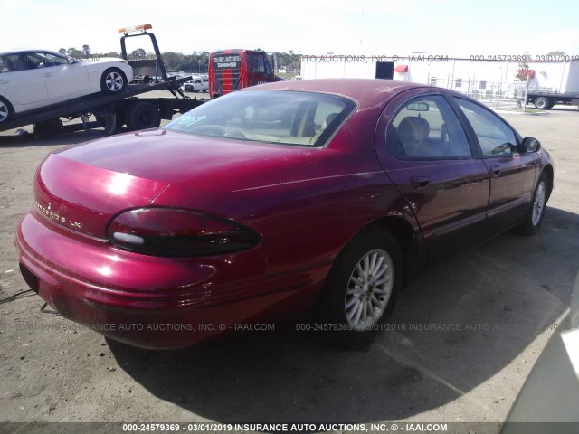 2C3HD46J4XH605390 - 1999 CHRYSLER CONCORDE LXI RED photo 4