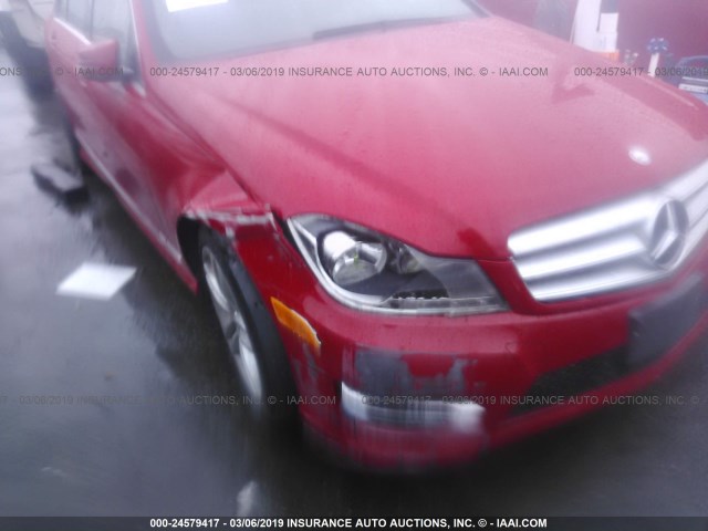 WDDGF4HB2DA806776 - 2013 MERCEDES-BENZ C 250 RED photo 6