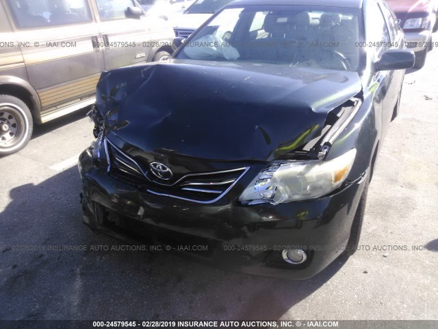 4T4BF3EK3BR127311 - 2011 TOYOTA CAMRY SE/LE/XLE 绿色 照片 6