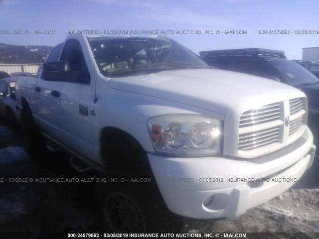 3D7KS28A58G192573 - 2008 DODGE RAM 2500 ST/SLT WHITE photo 1