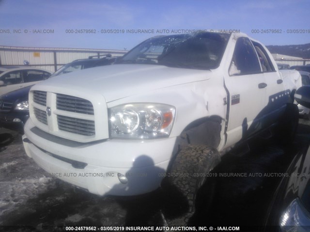 3D7KS28A58G192573 - 2008 DODGE RAM 2500 ST/SLT WHITE photo 2