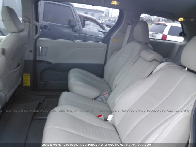 5TDYK3DC5DS362637 - 2013 TOYOTA SIENNA XLE/LIMITED RED photo 8