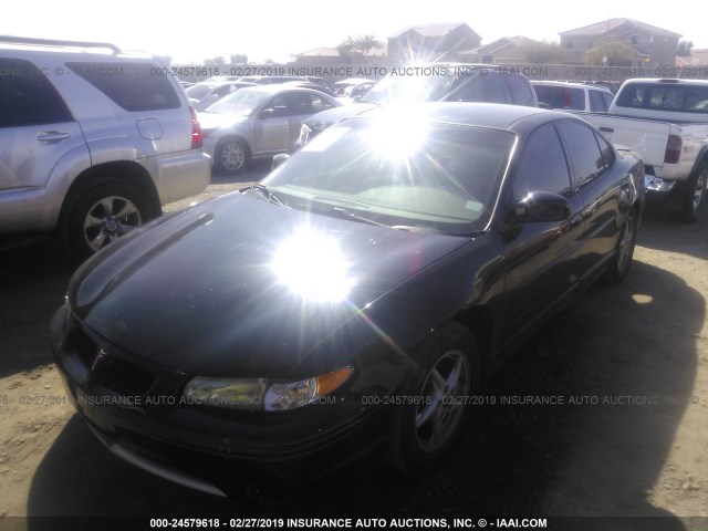 1G2WP52K41F164503 - 2001 PONTIAC GRAND PRIX GT BLACK photo 2