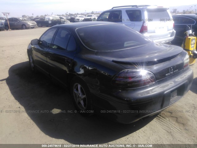 1G2WP52K41F164503 - 2001 PONTIAC GRAND PRIX GT BLACK photo 3