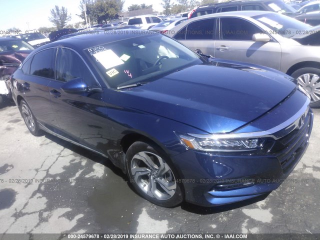 1HGCV1F58JA100416 - 2018 HONDA ACCORD EXL Mavi foto 1
