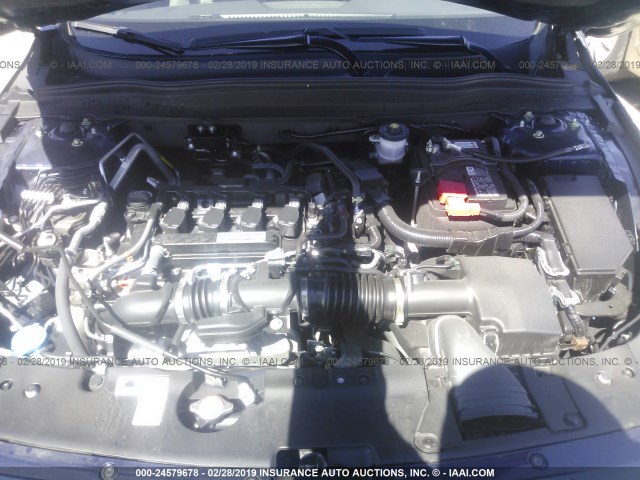 1HGCV1F58JA100416 - 2018 HONDA ACCORD EXL Mavi foto 10