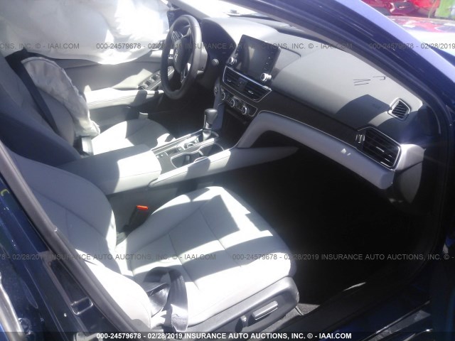 1HGCV1F58JA100416 - 2018 HONDA ACCORD EXL Mavi foto 5
