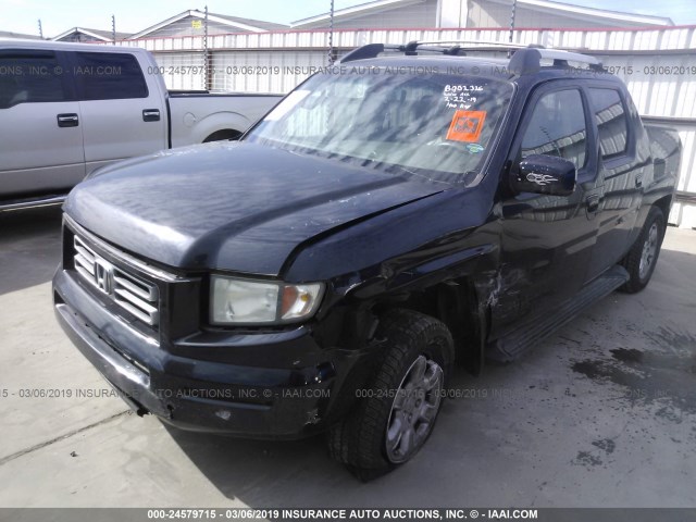 2HJYK16576H523635 - 2006 HONDA RIDGELINE RTL BLACK photo 2