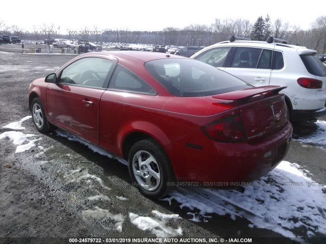 1G2AL15F977123722 - 2007 PONTIAC G5 RED photo 3
