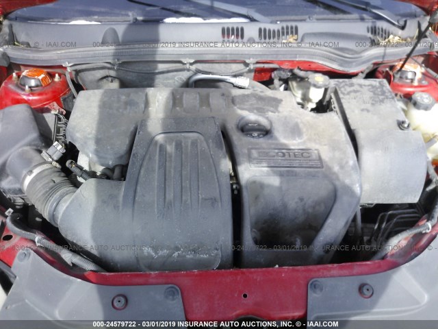 1G2AL15F977123722 - 2007 PONTIAC G5 RED photo 6