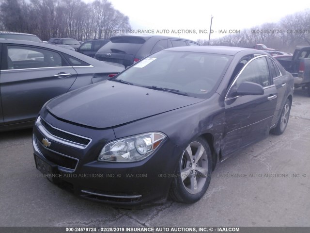 1G1ZC5EU1CF365630 - 2012 CHEVROLET MALIBU 1LT 灰色 照片 2