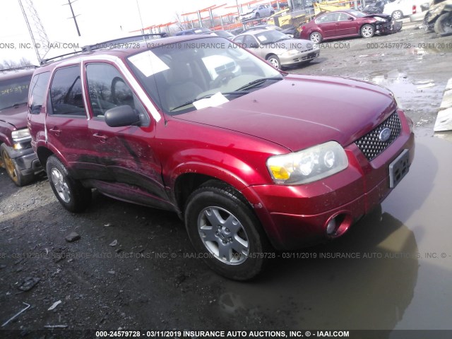1FMYU94176KD46831 - 2006 FORD ESCAPE LIMITED MAROON photo 1