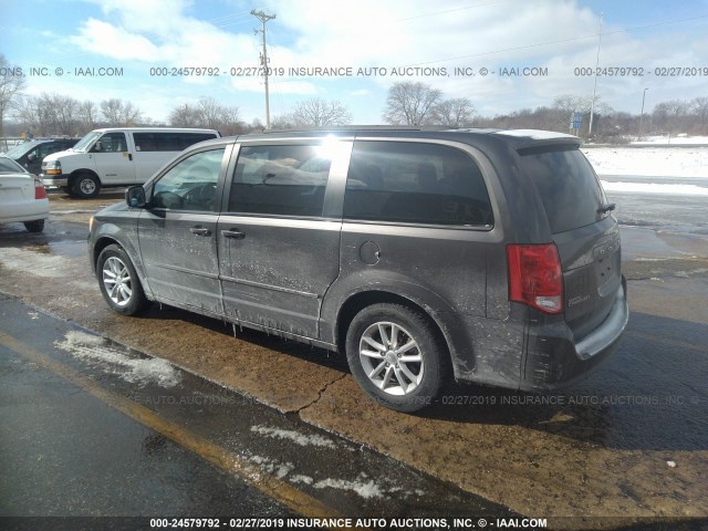 2C4RDGCGXFR533145 - 2015 DODGE GRAND CARAVAN SXT GRAY photo 3