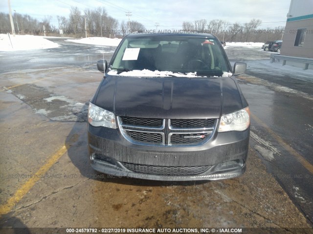 2C4RDGCGXFR533145 - 2015 DODGE GRAND CARAVAN SXT GRAY photo 6