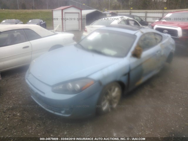 KMHHN66F47U245921 - 2007 HYUNDAI TIBURON GT/SE/GT LIMITED BLUE photo 2