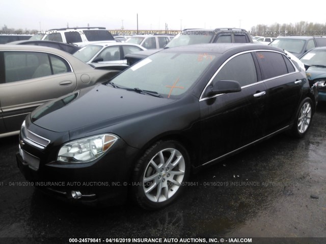 1G1ZG5E75CF122787 - 2012 CHEVROLET MALIBU LTZ შავი ფოტო 2