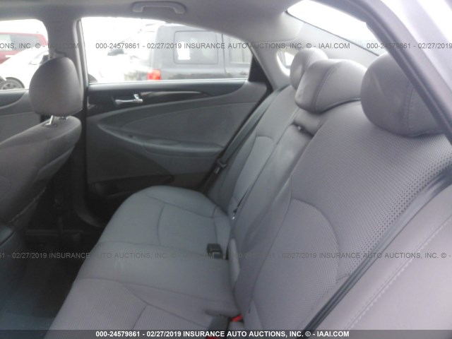 5NPEC4ABXEH847512 - 2014 HYUNDAI SONATA SE/LIMITED SILVER photo 8