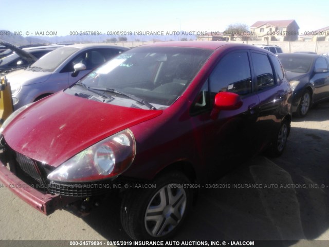 JHMGD37458S004170 - 2008 HONDA FIT RED photo 2