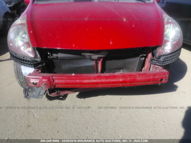 JHMGD37458S004170 - 2008 HONDA FIT RED photo 6