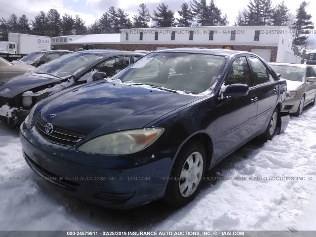 4T1BE32K23U247913 - 2003 TOYOTA CAMRY LE/XLE/SE Dark Blue photo 2