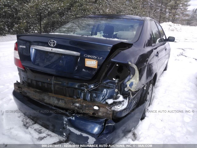 4T1BE32K23U247913 - 2003 TOYOTA CAMRY LE/XLE/SE Dark Blue photo 6