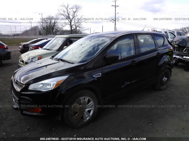 1FMCU0F73GUB52343 - 2016 FORD ESCAPE S BLACK photo 2