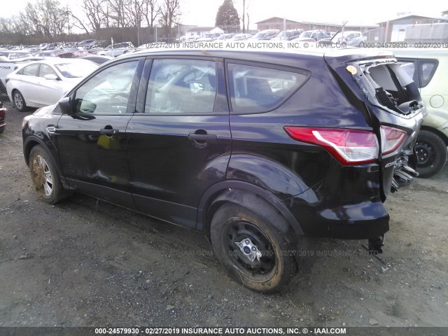 1FMCU0F73GUB52343 - 2016 FORD ESCAPE S BLACK photo 3