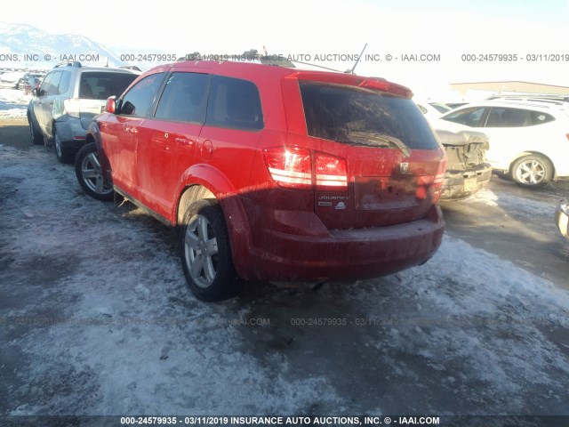 3D4GH57V79T143343 - 2009 DODGE JOURNEY SXT RED photo 3