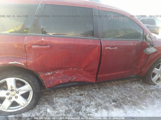 3D4GH57V79T143343 - 2009 DODGE JOURNEY SXT RED photo 6