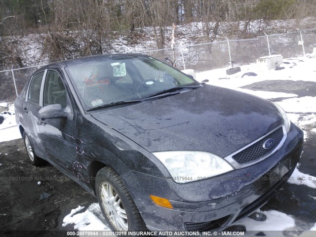 1FAHP34N67W214073 - 2007 FORD FOCUS ZX4/S/SE/SES BLACK photo 1