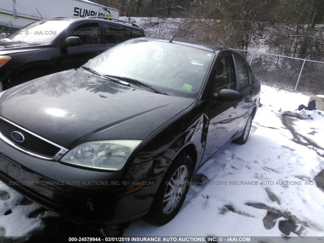 1FAHP34N67W214073 - 2007 FORD FOCUS ZX4/S/SE/SES BLACK photo 2