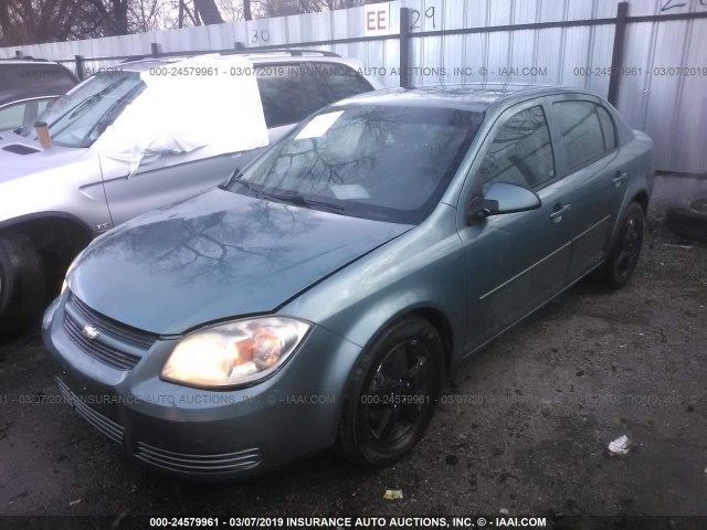 1G1AF5F5XA7233002 - 2010 CHEVROLET COBALT 2LT GREEN photo 2